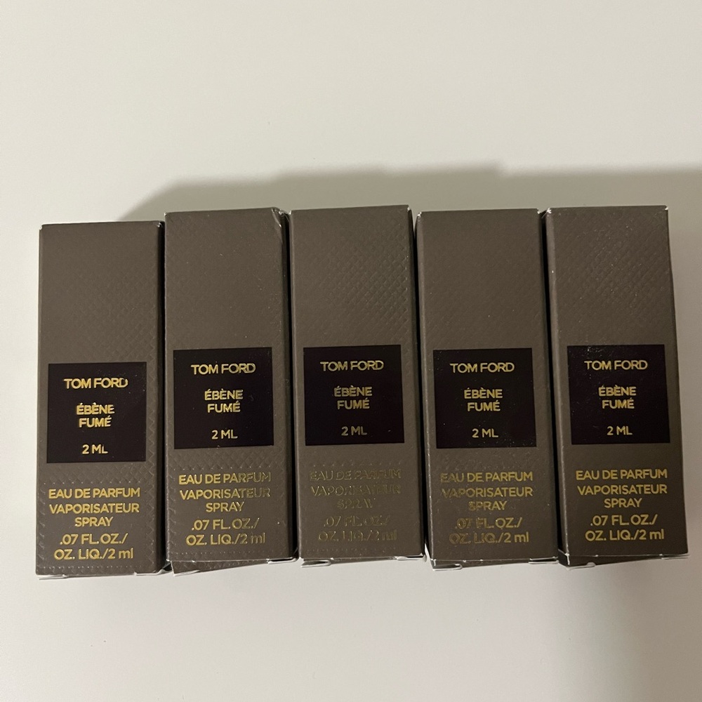 Lot of 5 Tom Ford Ébène Fumé Sample